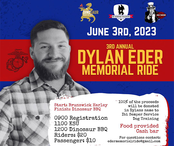 DYLAN EDER Memorial Ride 2023